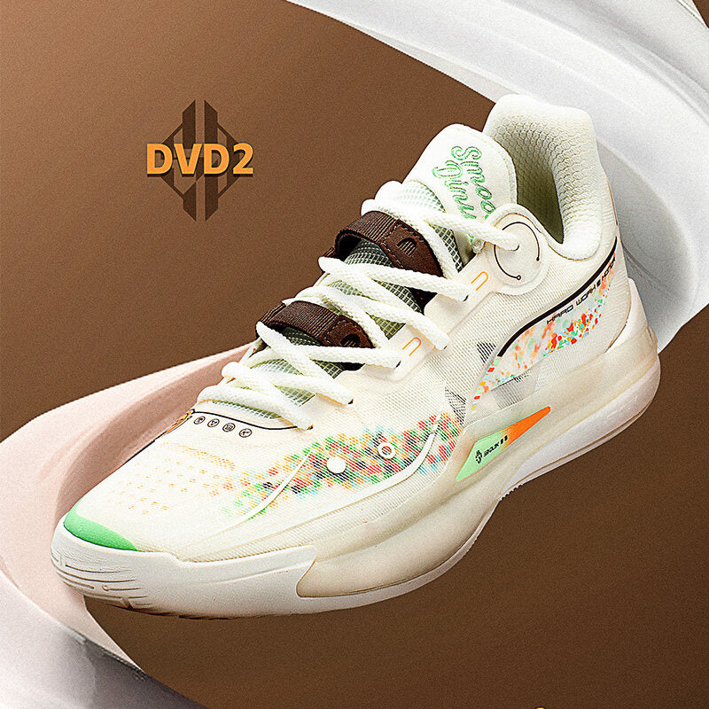 Spencer Dinwiddie NBA Basketball Shoes|DVD2 Smoothie King:Beige/Orange
